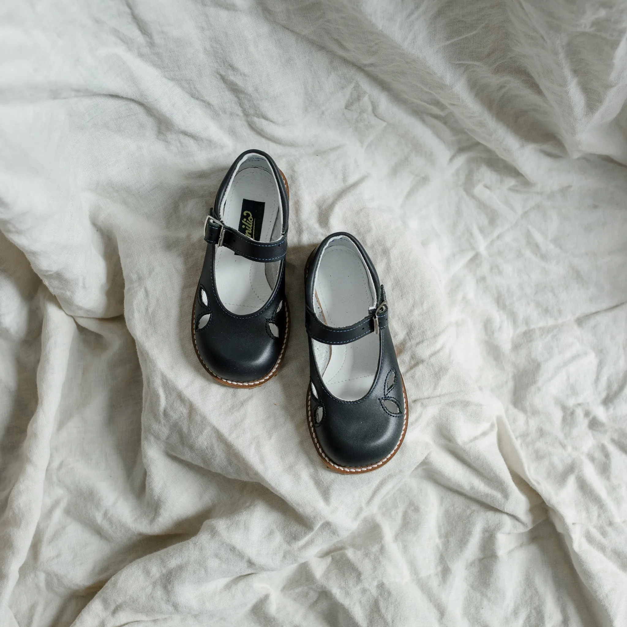 Josie Mary Jane - Navy Glittery Kids
