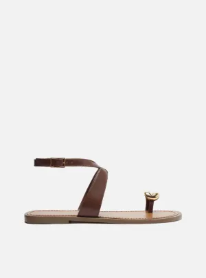 Drink Fest Kendall Leather Flat