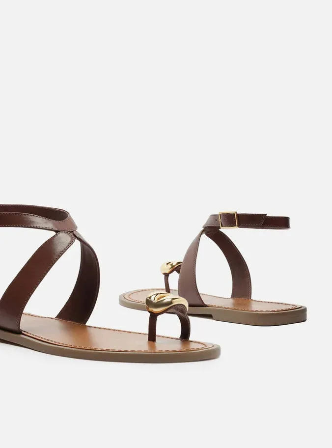 Kendall Leather Flat Functional Design