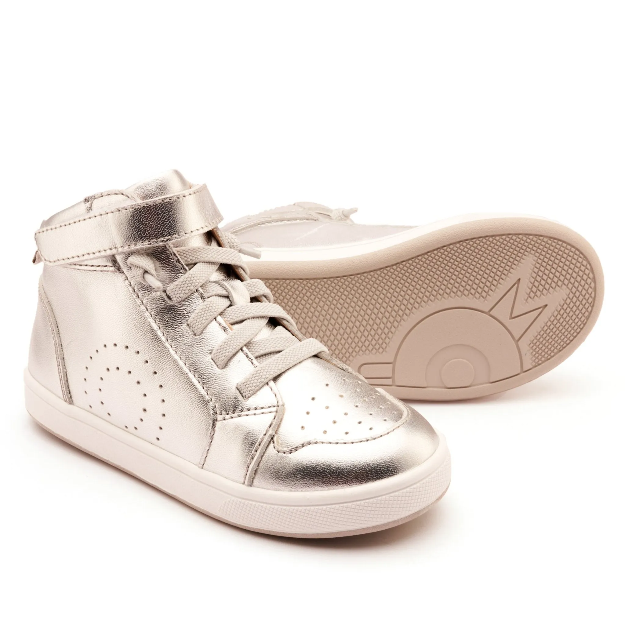 Keychain Details Old Soles Boy's and Girl's The Skill Casual Shoes - Silver