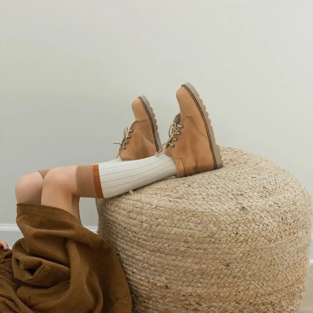 Kids Fashion High Top Boot - Tan