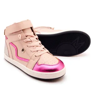 Formal kids' outfits Fall kids' attire Old Soles Girl's Field Jump Casual Shoes - Dalia / Fuchsia Foil / Glam Argent
