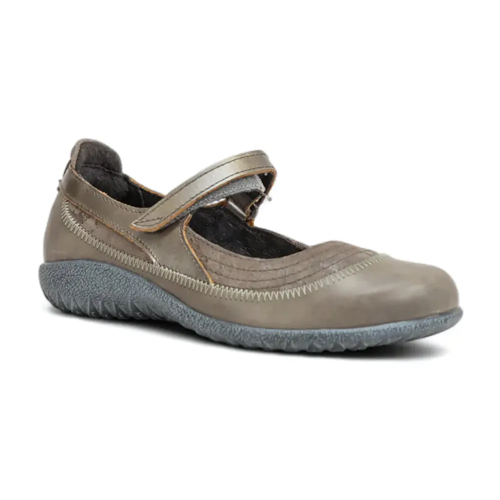 Kirei  (11042) - Grey Marble Suede Basketball-Fit