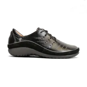 Naot Kumara (11450) Womens Shoes Black Madras/Black Suede