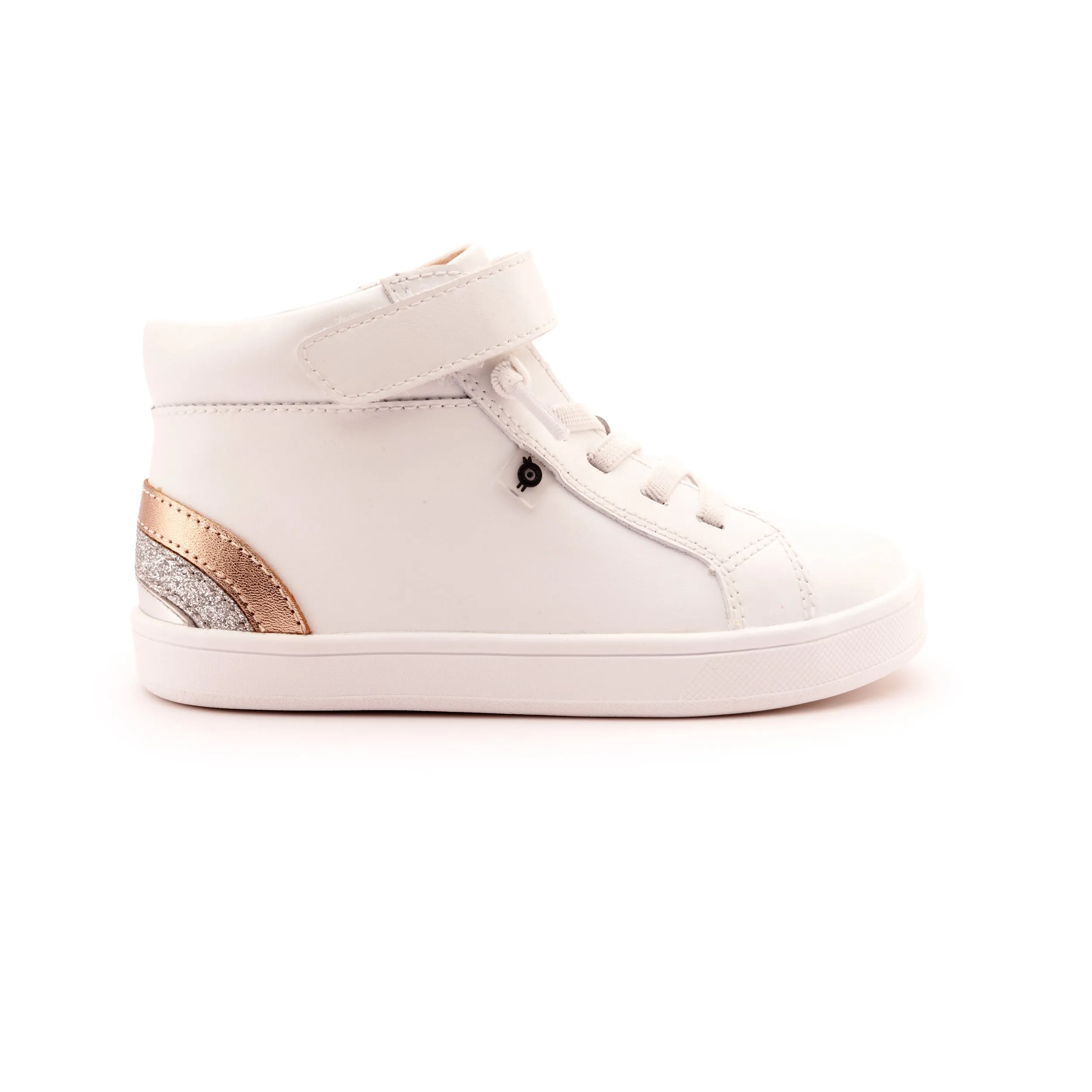 Lace Details Old Soles Girl's and Boy's 1011 Sneaksta Rainbow Casual Shoes - Snow / Copper / Glam Argent