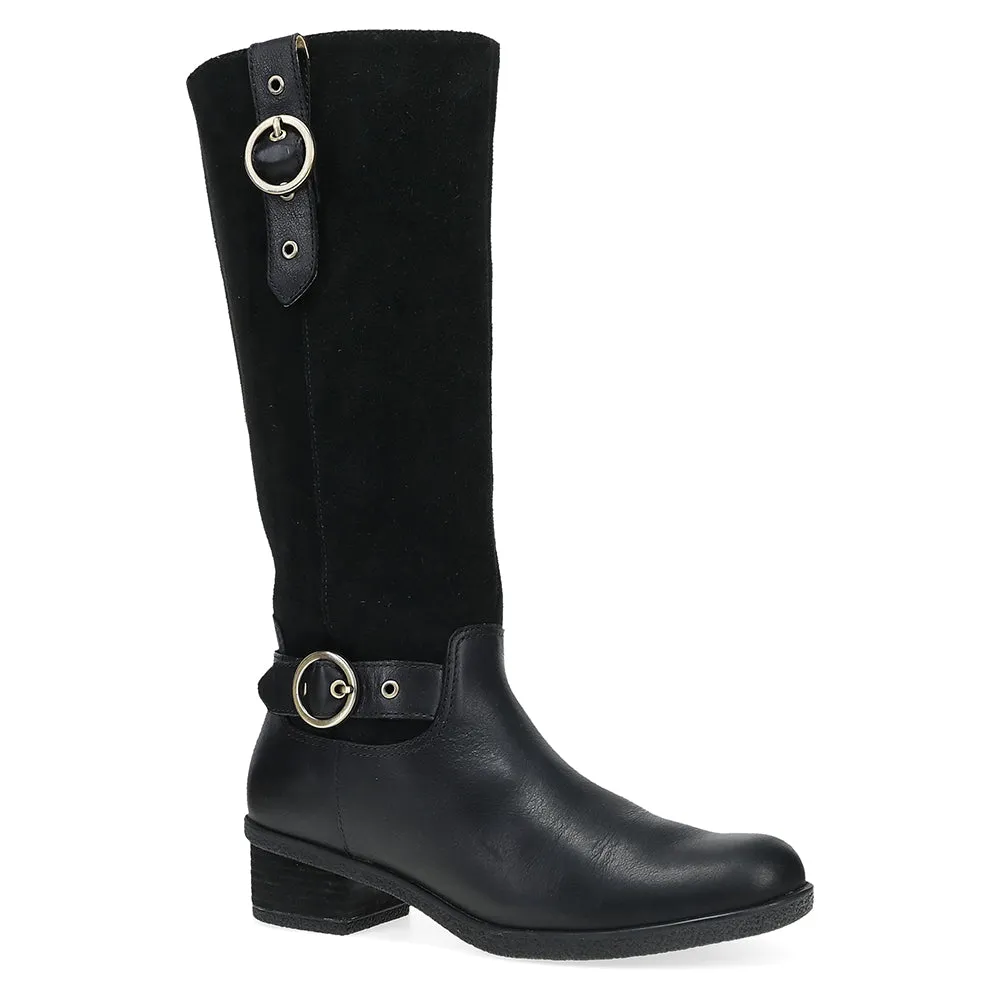 Dansko Dawn Black Waterproof Milled