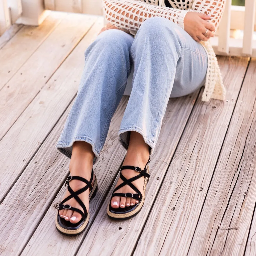 L'AMOUR DES PIEDS DANILO - BLACK Modern Stitching
