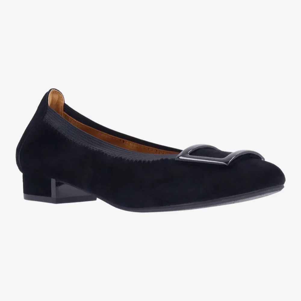 L'AMOUR DES PIEDS FLOELLA - BLACK SUEDE Quality Material