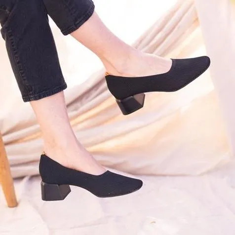 L'AMOUR DES PIEDS SARAPHINA FABRIC - BLACK - SARAPH-FABLK Classy Flow