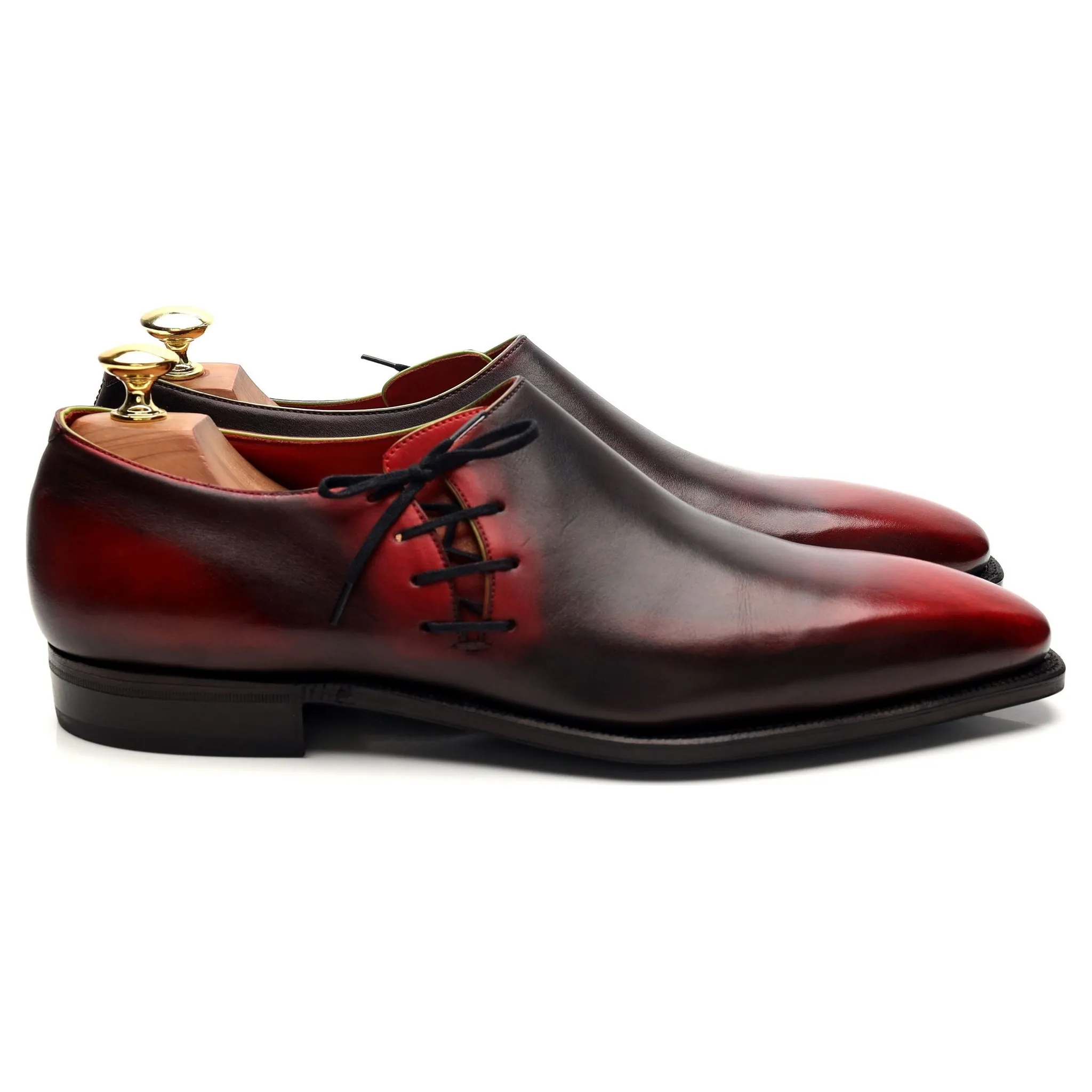 'Lateral Lace' Red Leather Oxford UK 8.5 E Urban Look Travel Style