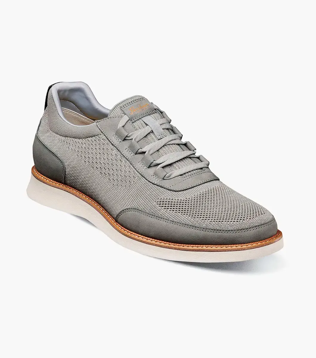 Launch Knit Elastic Lace Slip On-Gray| Florsheim Soft Brogues