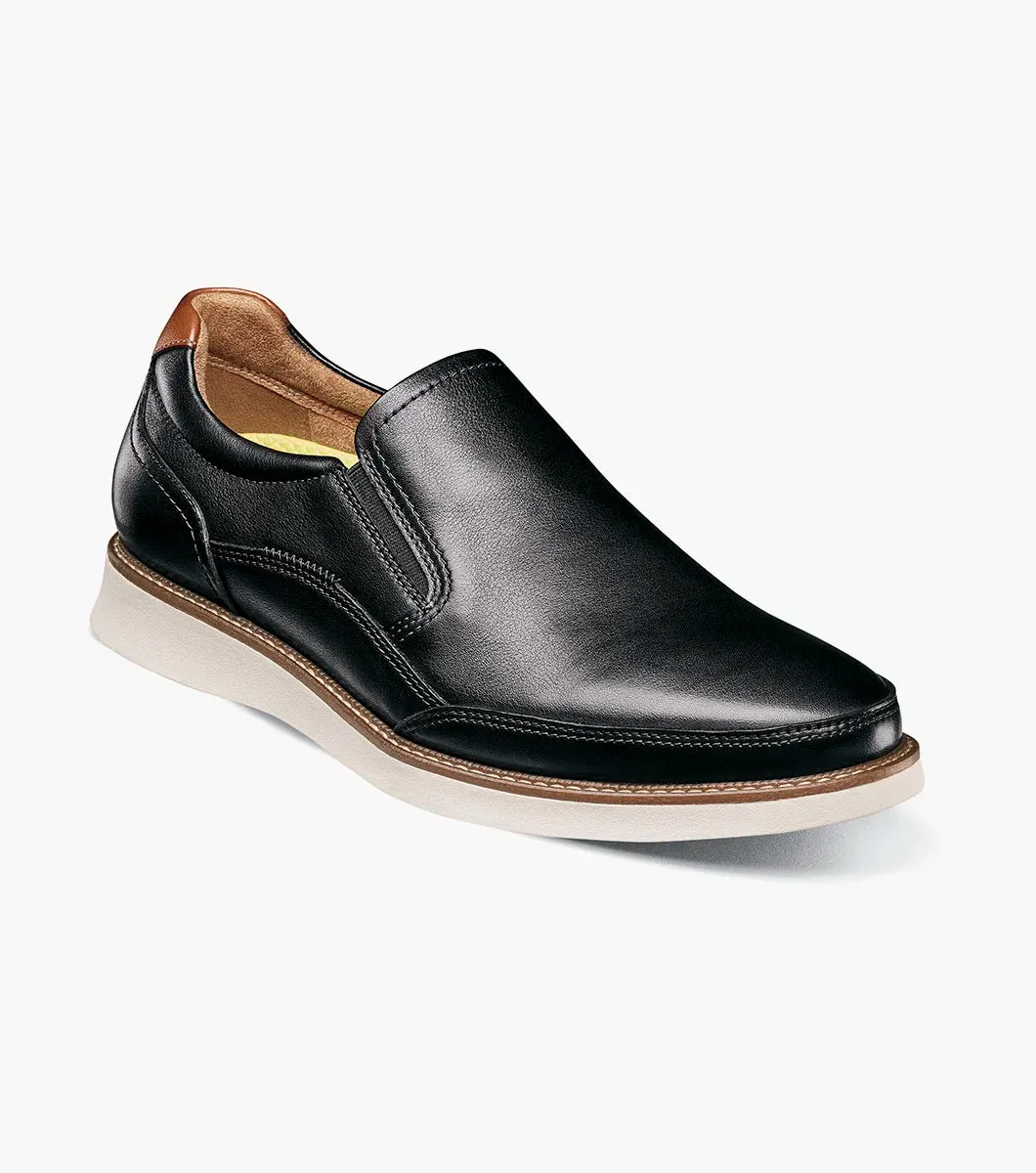 Launch Moc Toe Slip On-Black Multi | Florsheim Work Wingtip