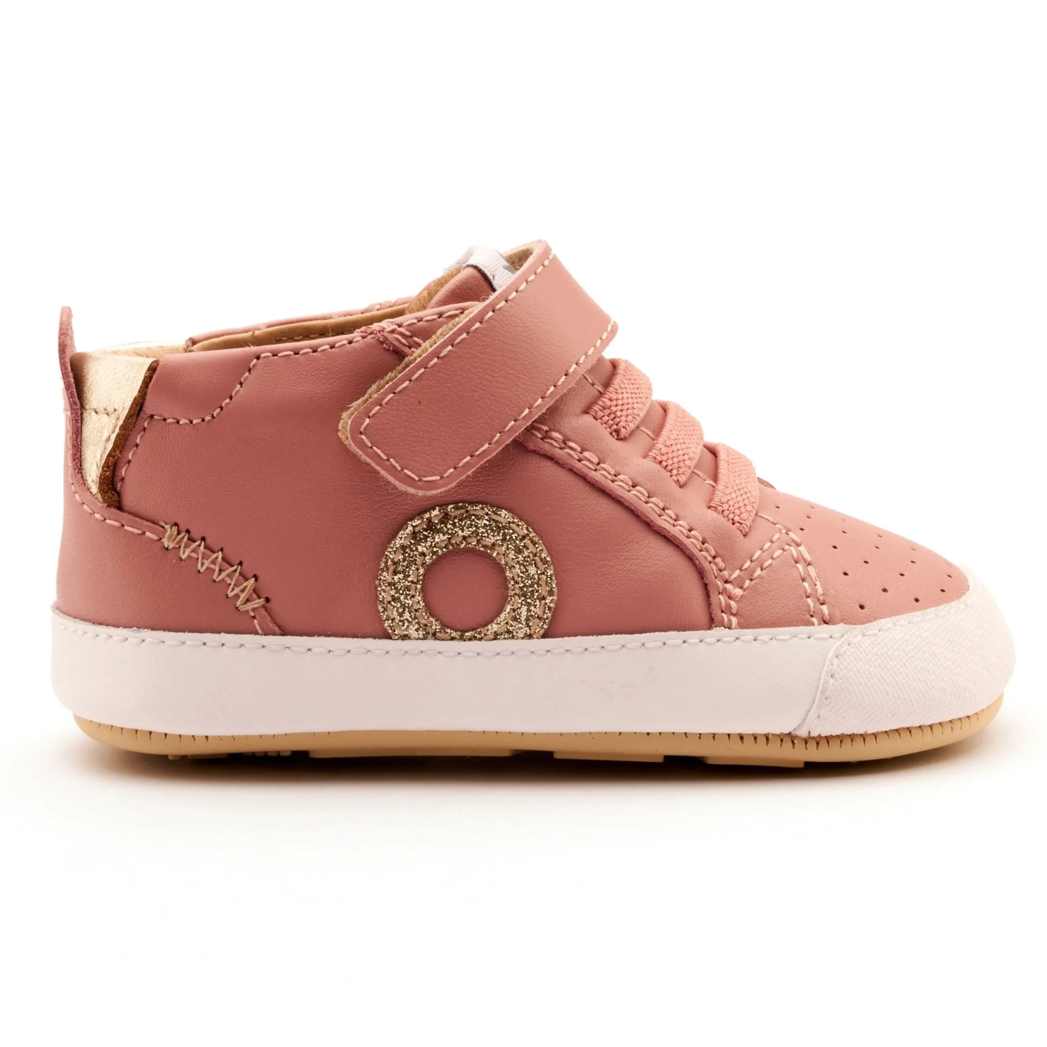 Warm kids' apparel Old Soles Girl's Baby Zig Casual Shoes - Kiss / Gold / Glam Gold