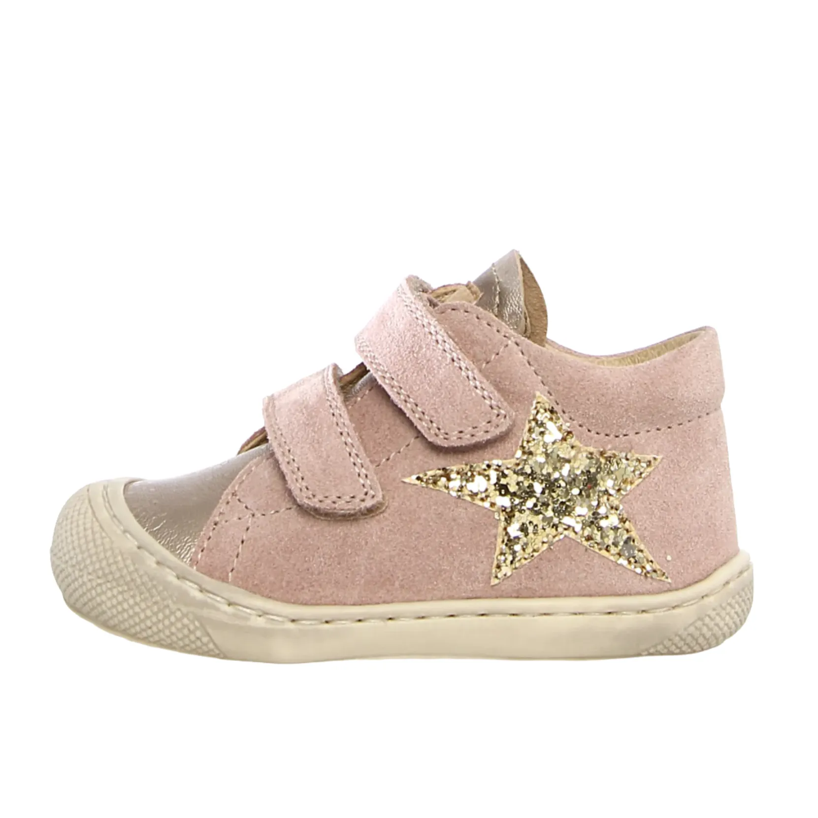 Rubber - soled kids' shoes Teenagers' wear Naturino Kolde Vl Girl's Casual Shoes - Cipria/Platinum