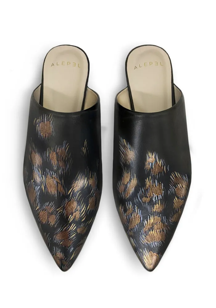 Leopard Print Black Pointe Desert Cool Mom Fit