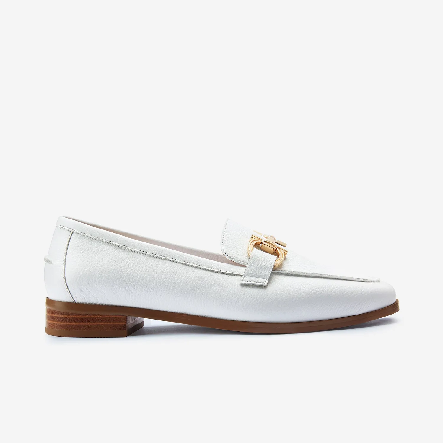 Simple Fit casual wear shoes Avery Loafer | White Pebble