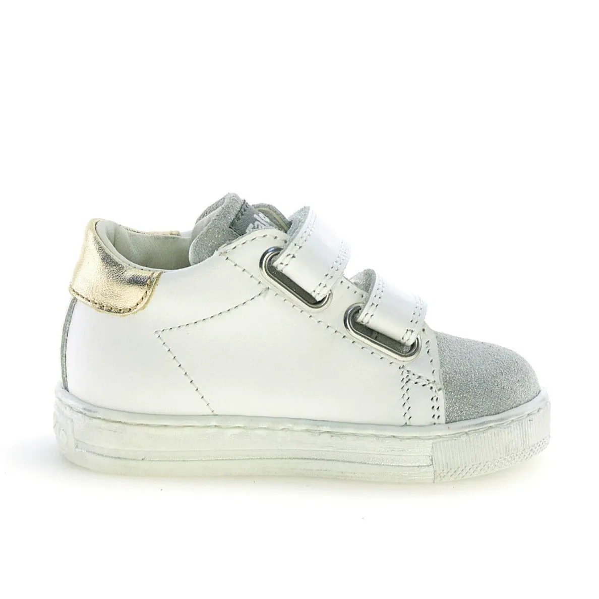 Limited Edition Falcotto Girl's Sasha Vl Casual Shoes - White/Silver