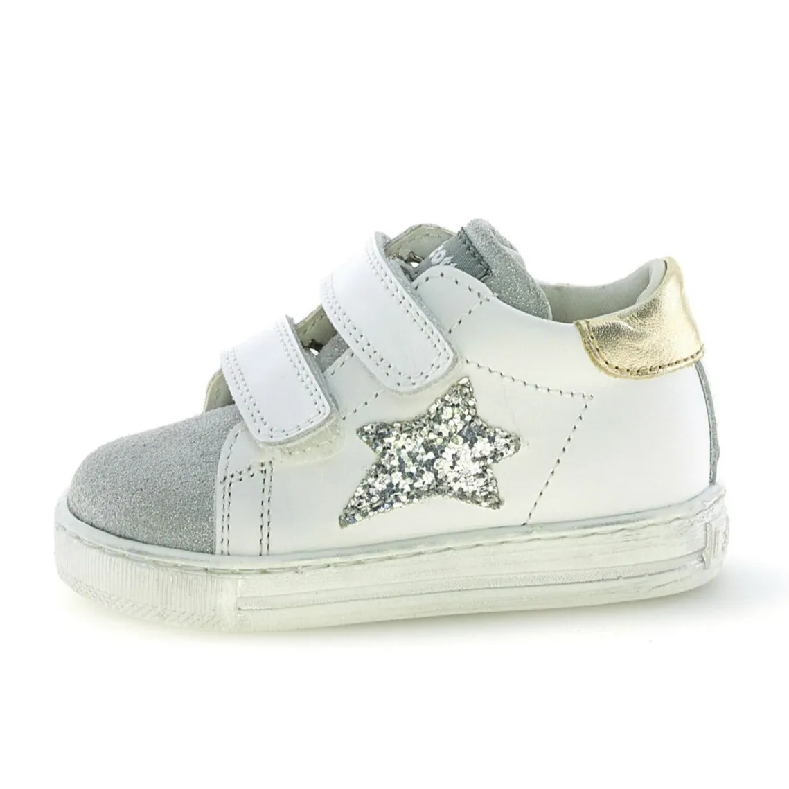 Limited Edition Falcotto Girl's Sasha Vl Casual Shoes - White/Silver