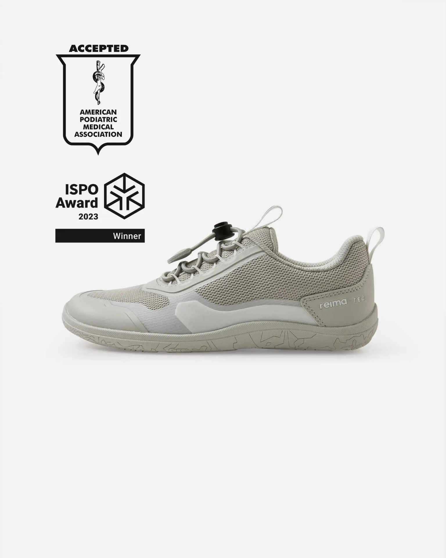 Limited Edition Reima Boy's and Girl's ReimaTec Waterproof Barefoot Shoes, Tallustelu - Stone Beige