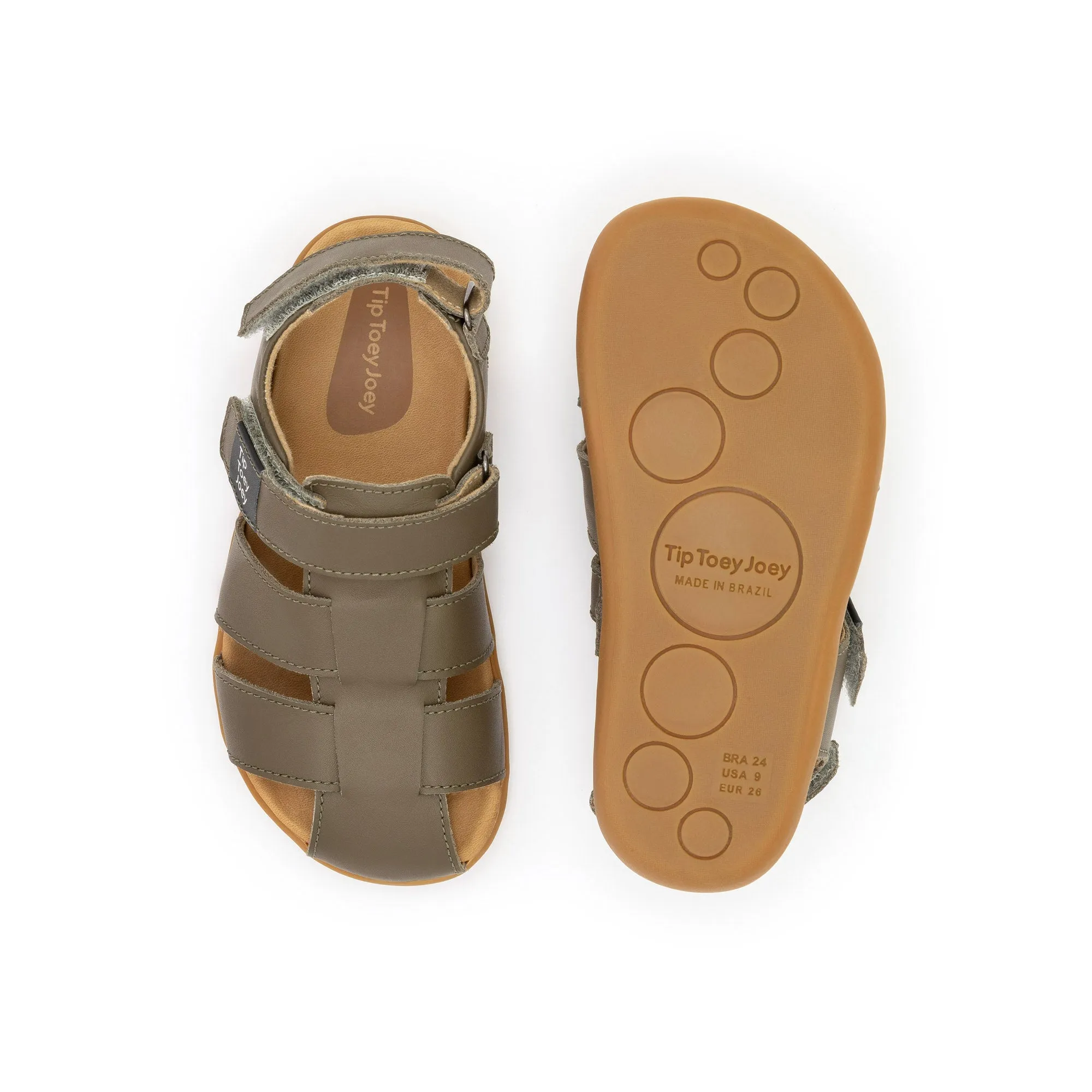 Limited Edition Tip Toey Joey Boy's and Girl's Sand Sandals - Mineral Green