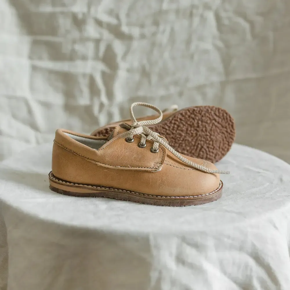 Little Ones Shoes Rory Boat Shoe - Tan