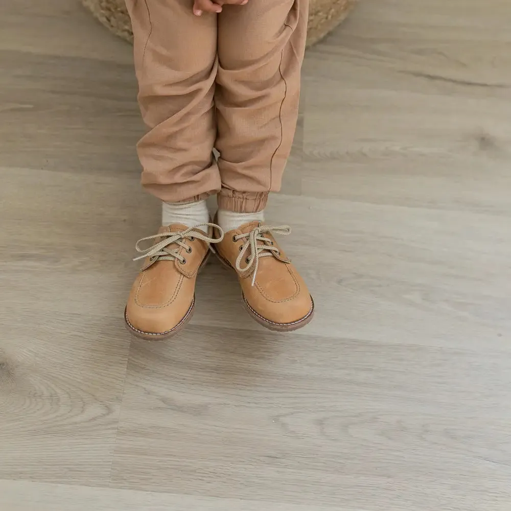 Little Ones Shoes Rory Boat Shoe - Tan