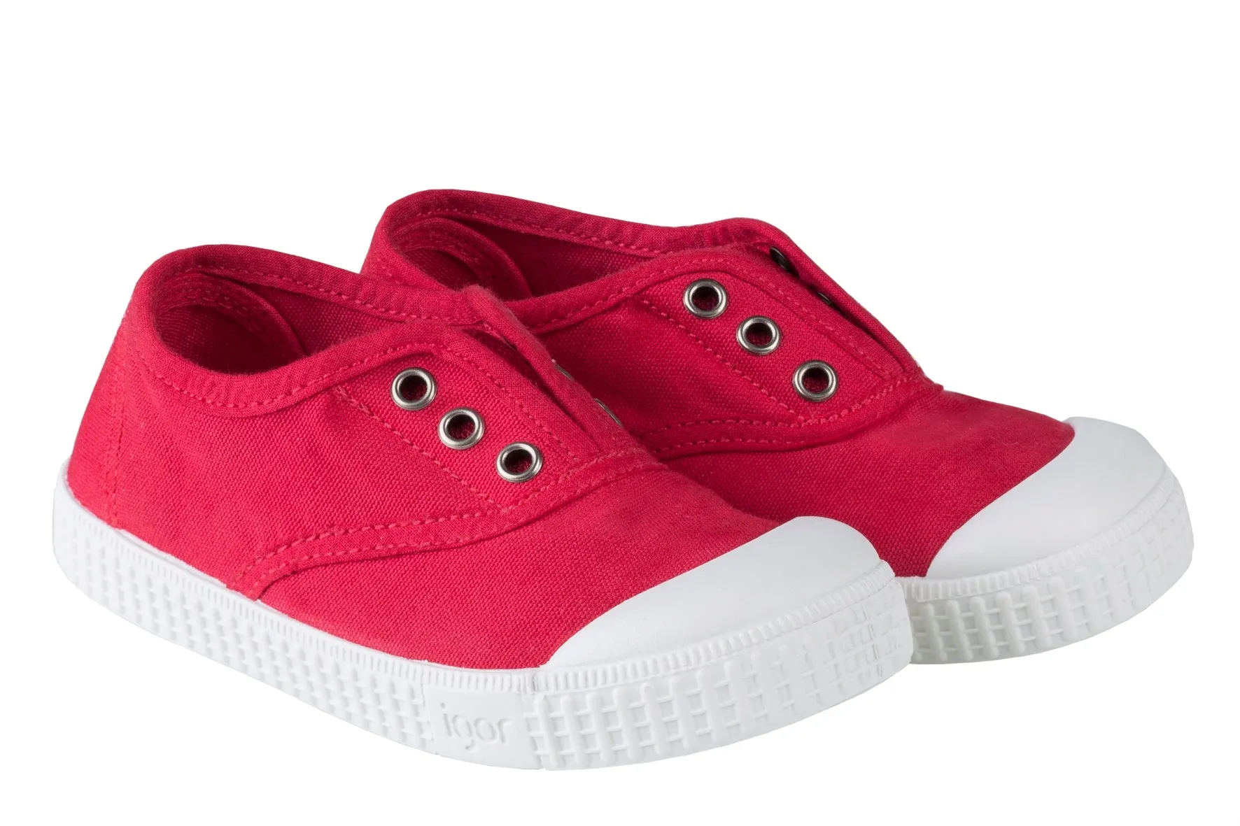 Logo Details Igor S10161 Boy's & Girl's Berri Shoes - Rojo