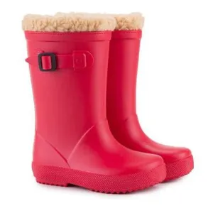 Igor Boy's & Girl's Splash Euri Borreguito Lined Rain Boots, Rojo Elegant kids' looks