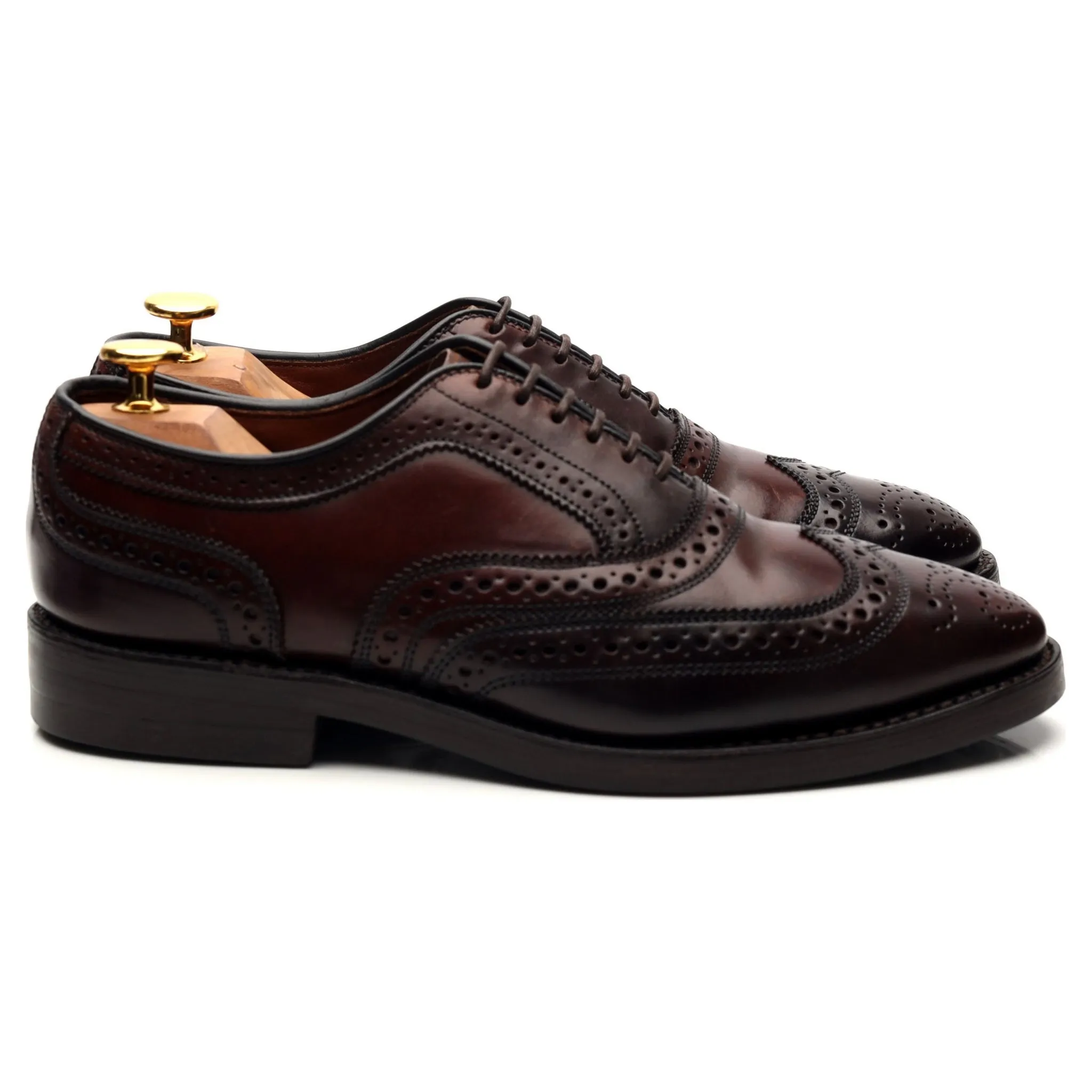 'Cambridge' Burgundy Cordovan Leather Oxford Brogues UK 6 US 6.5 E Leather Wear