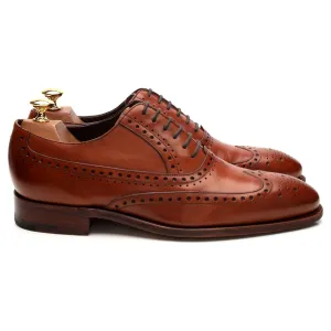 Breathable Design Comfort Walks 'Nunthorpe' Tan Brown Leather Oxford Brogues UK 7.5 G