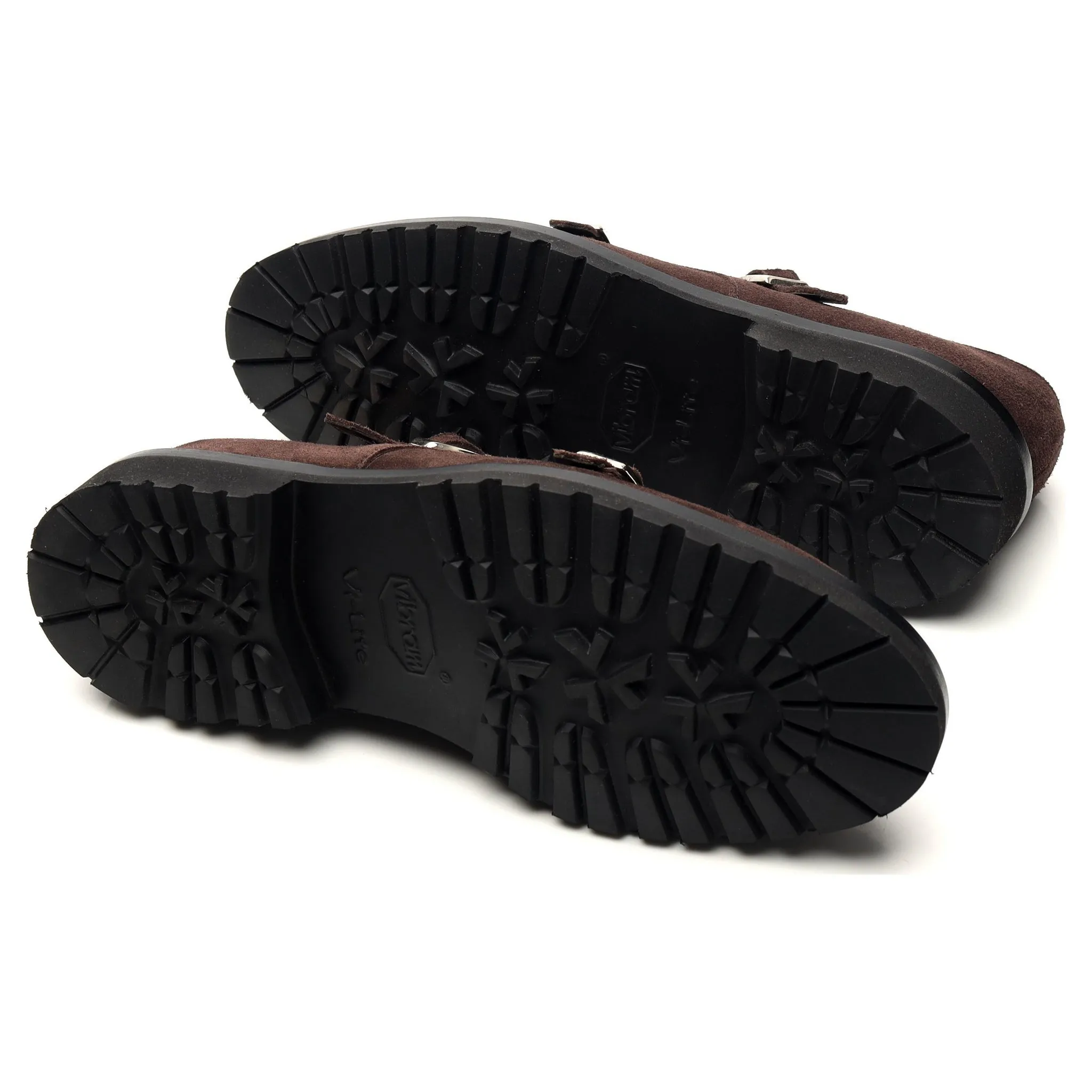 'Luke' Dark Brown Suede Double Monk Strap UK 6.5 - 12 Smart Comfort