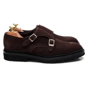 'Luke' Dark Brown Suede Double Monk Strap UK 6.5 - 12 City Walk