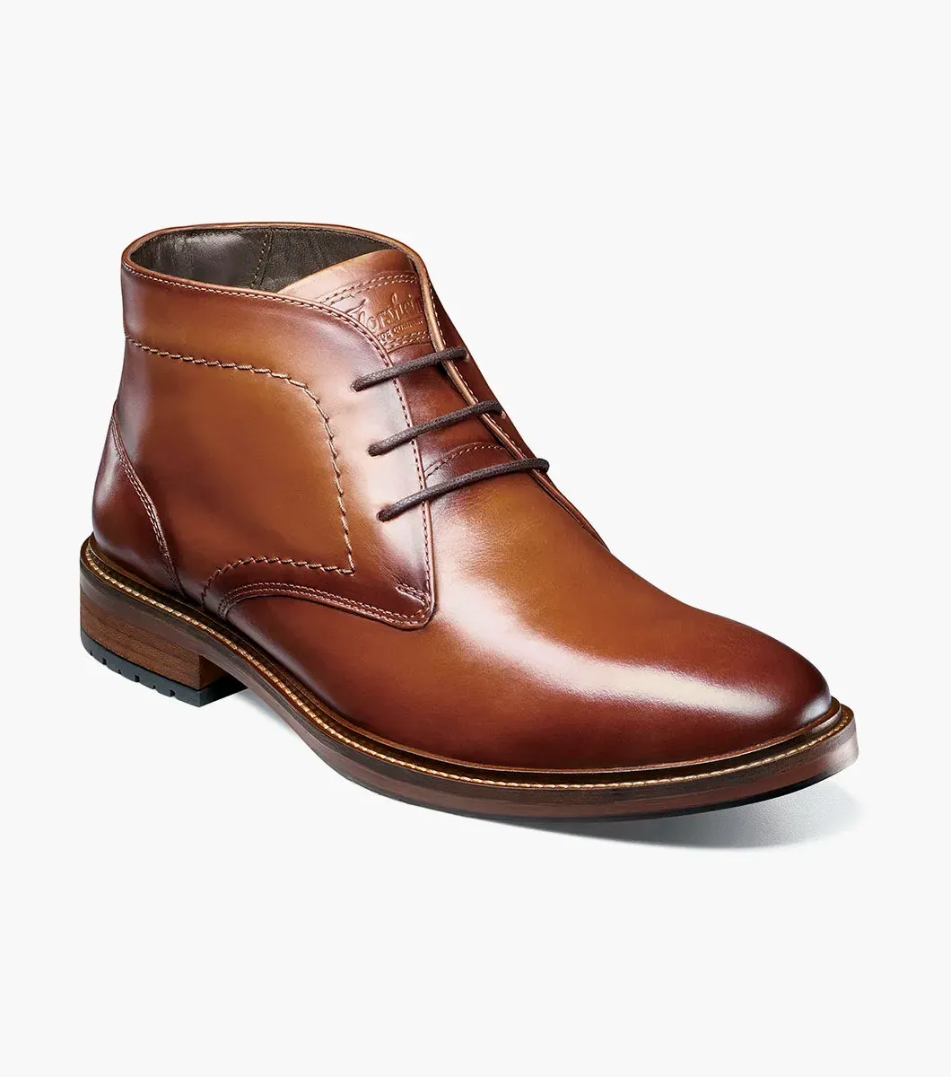 Luxe Finish Forge Plain Toe Chukka Boot-Cognac| Florsheim