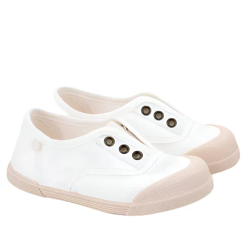 Igor Boy's And Girl's Lona Laceless Shoes - Blanco Toddler - sized shoes Kids' loafers