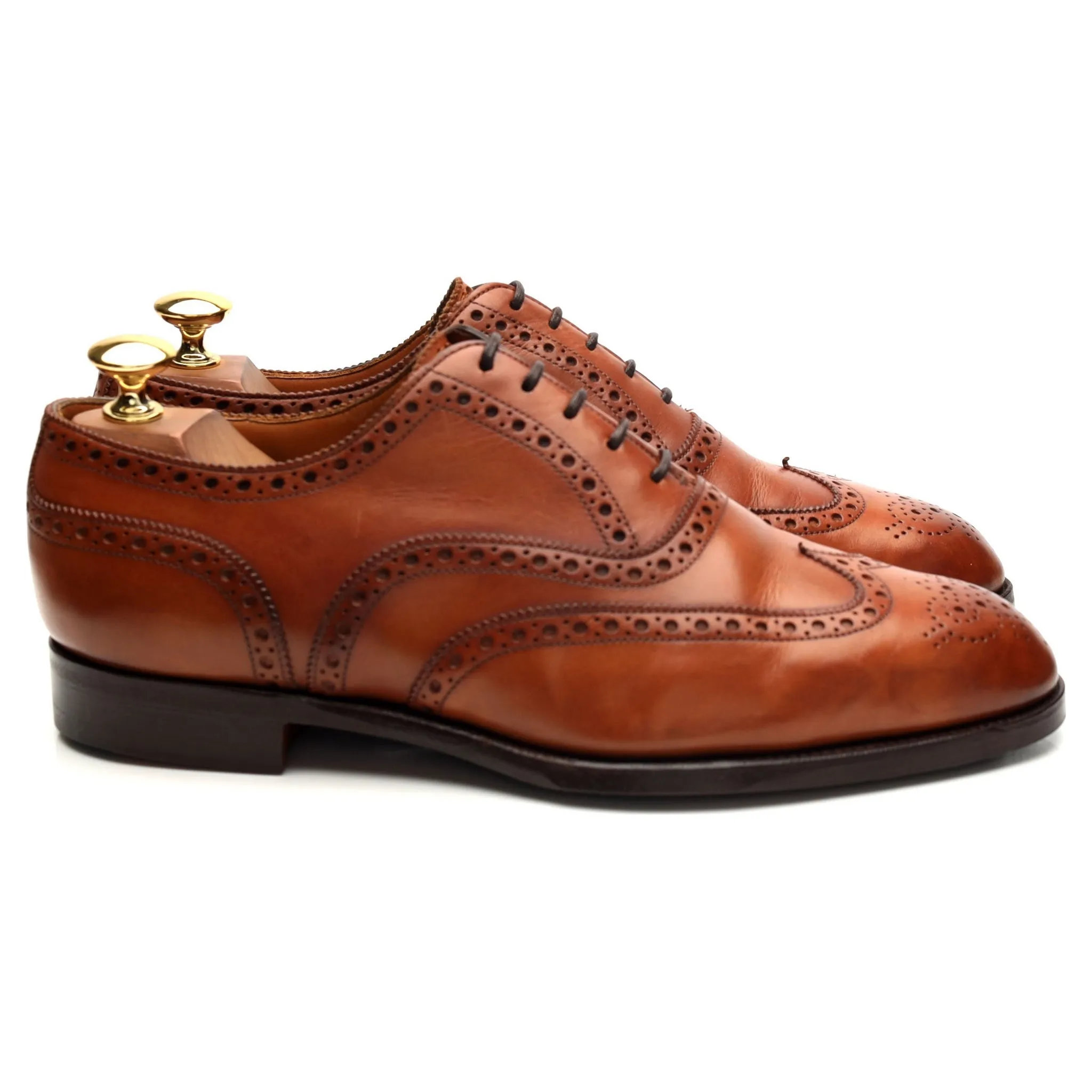 Fashion Forward 'Malvern' Tan Brown Leather Oxford Brogues UK 6 G