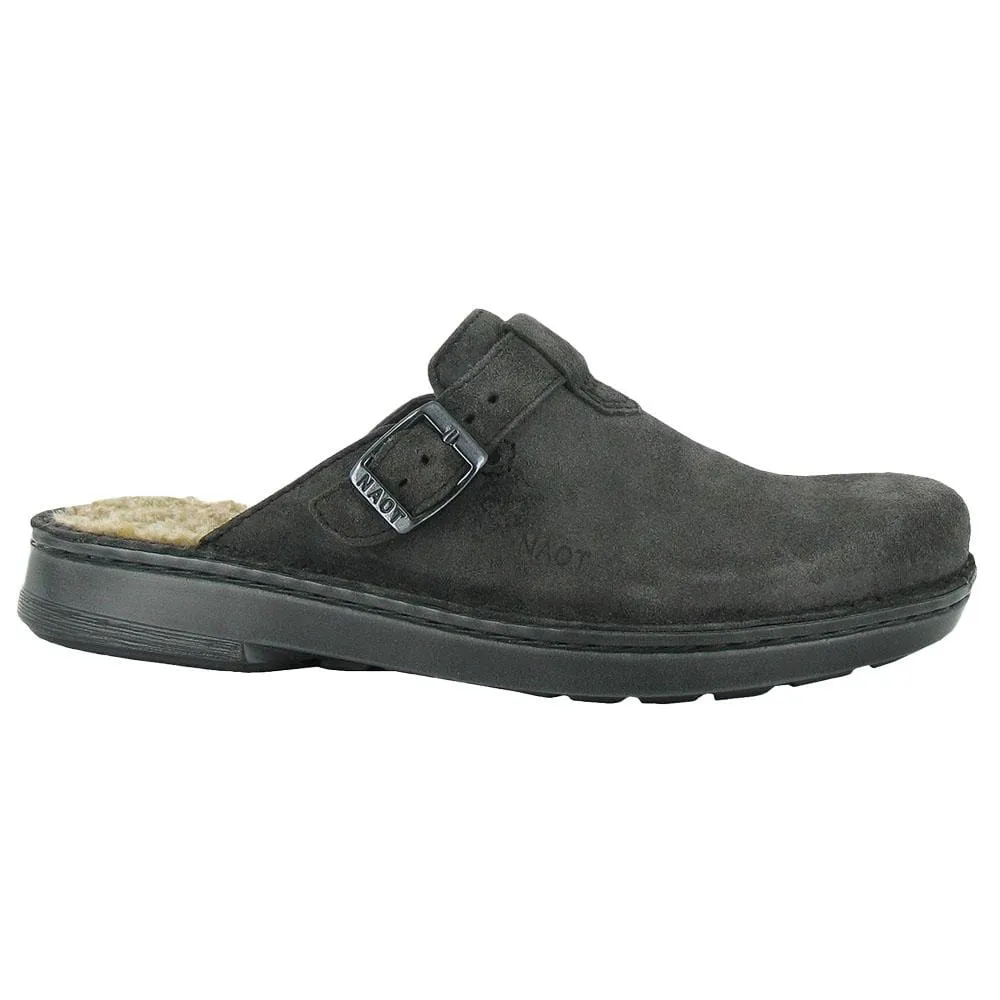 Naot Martos Mule Clog (63435) Womens Shoes Oily Midnight Suede