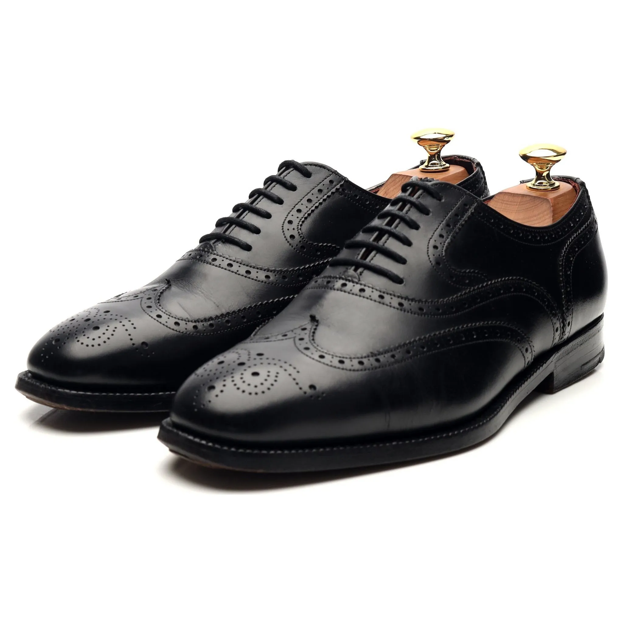 Office Ready Masterclass 'Brunel' Black Leather Oxford Brogues UK 6.5 F
