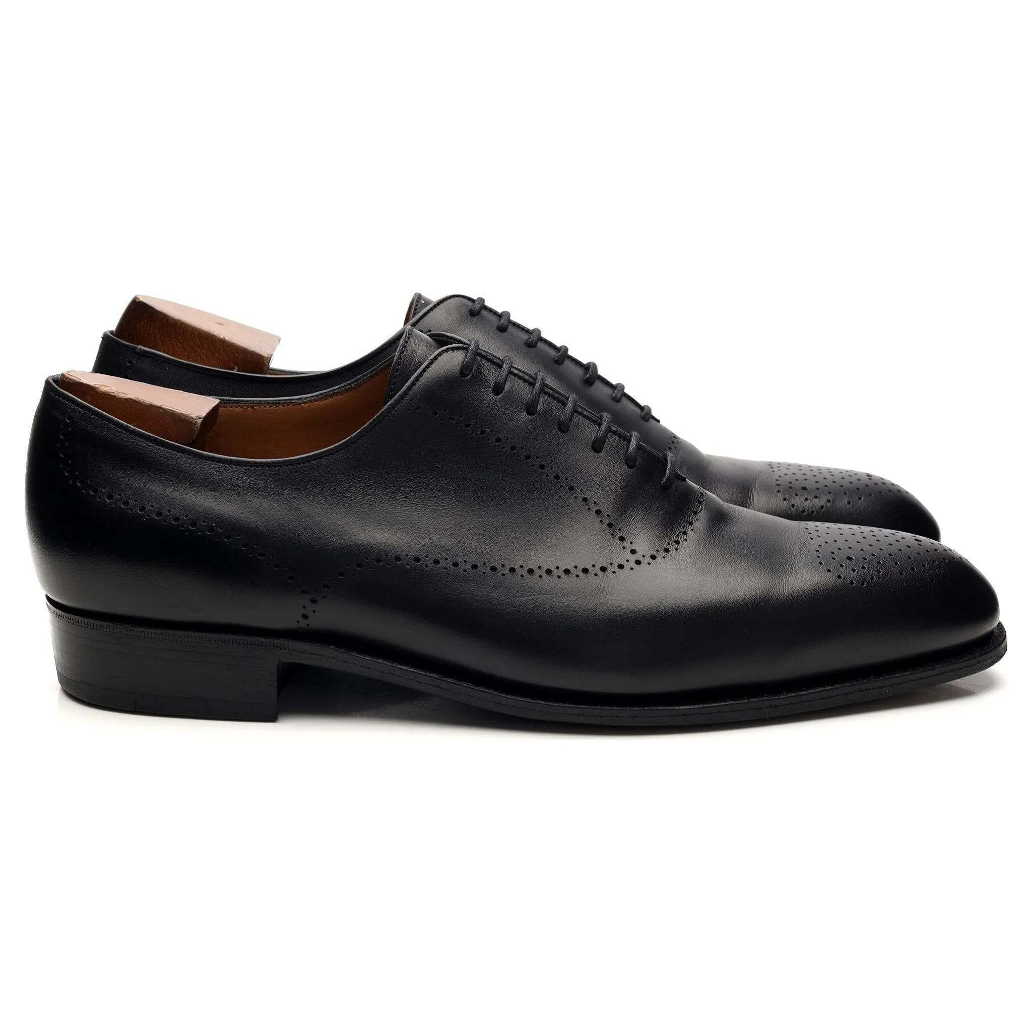Black Leather Oxford 10 E / UK 10.5 Quick Fashion