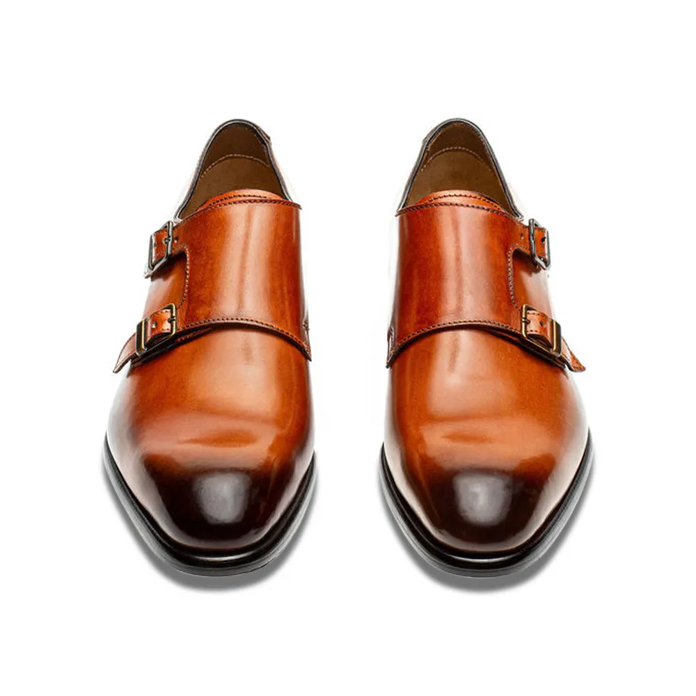 MASTRICH DOUBLE MONK COGNAC Professional Slip-Ons