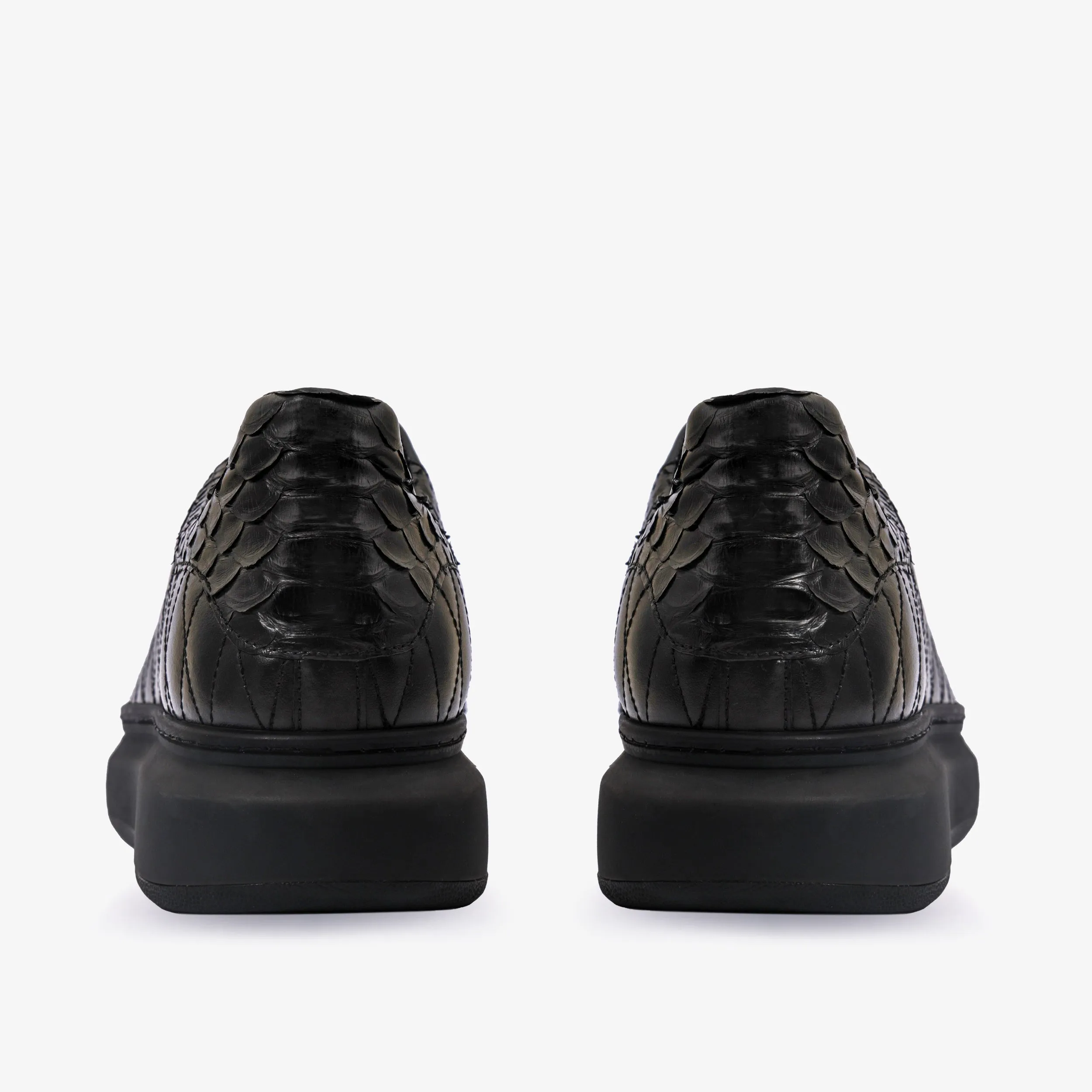Matte-Core The Adler Black Snk Leather Men Sneaker Limited Edition