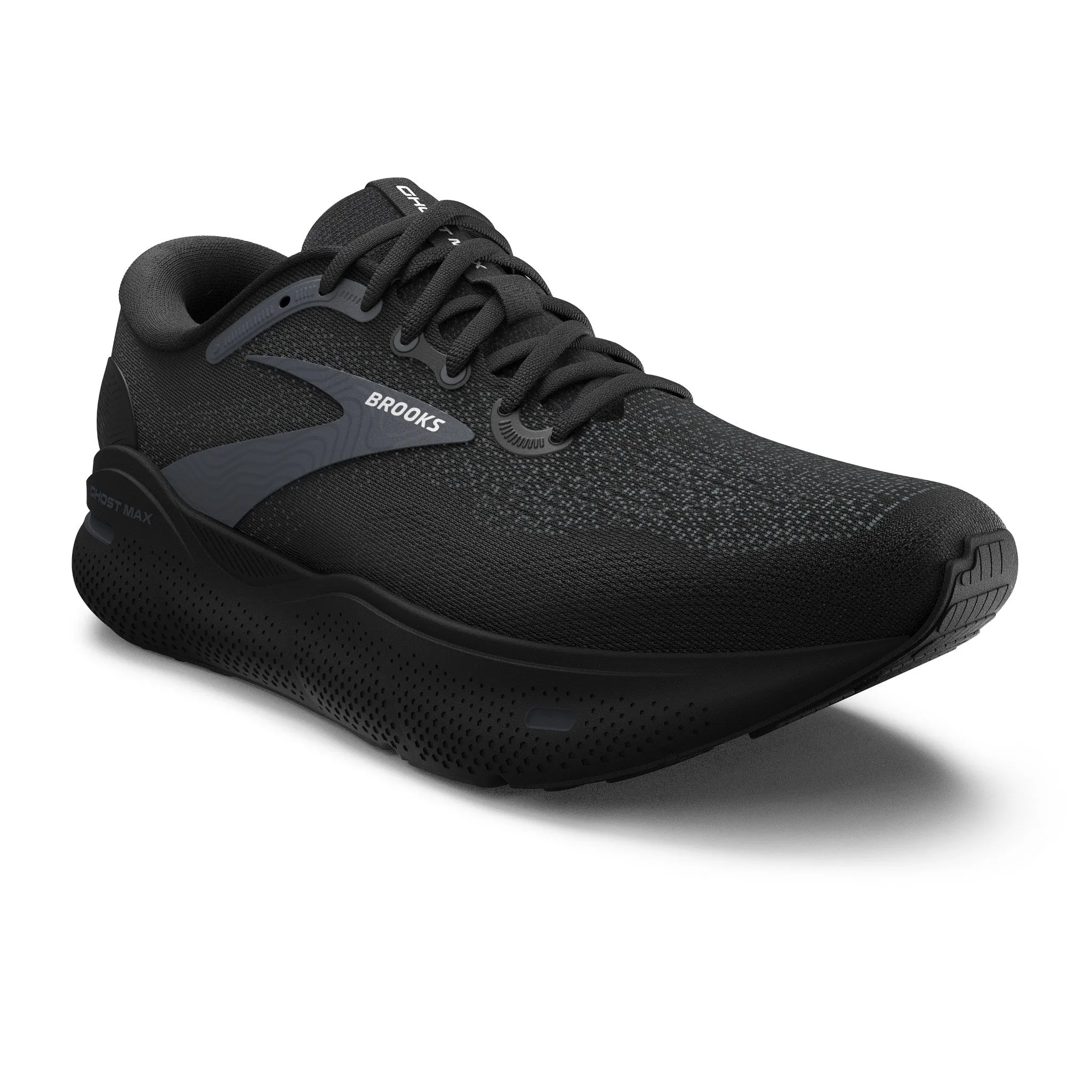 Men's Ghost Max - Black / Black / Ebony endurance drills outsole