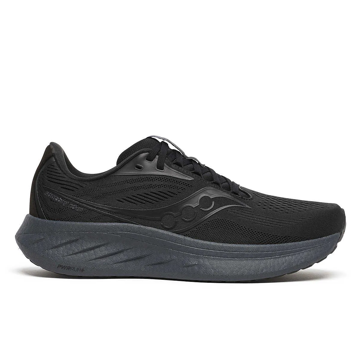 running in a roundabout area shoes Men's Ride 18 - Black / Shadow