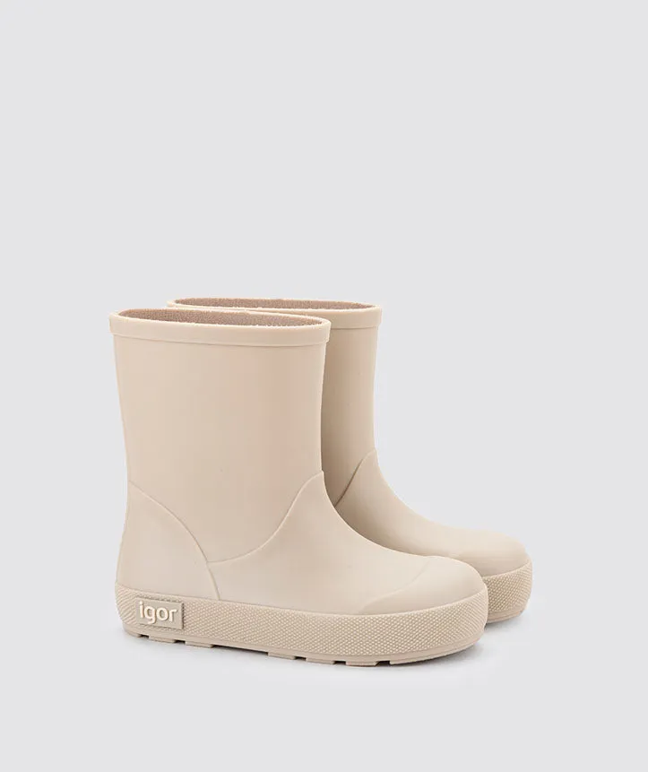 Mesh Kids Igor Yogi Rain Boots - Beige