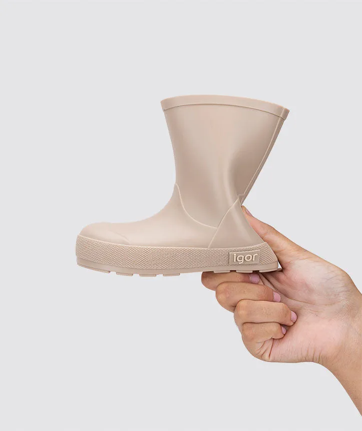 Mesh Kids Igor Yogi Rain Boots - Beige