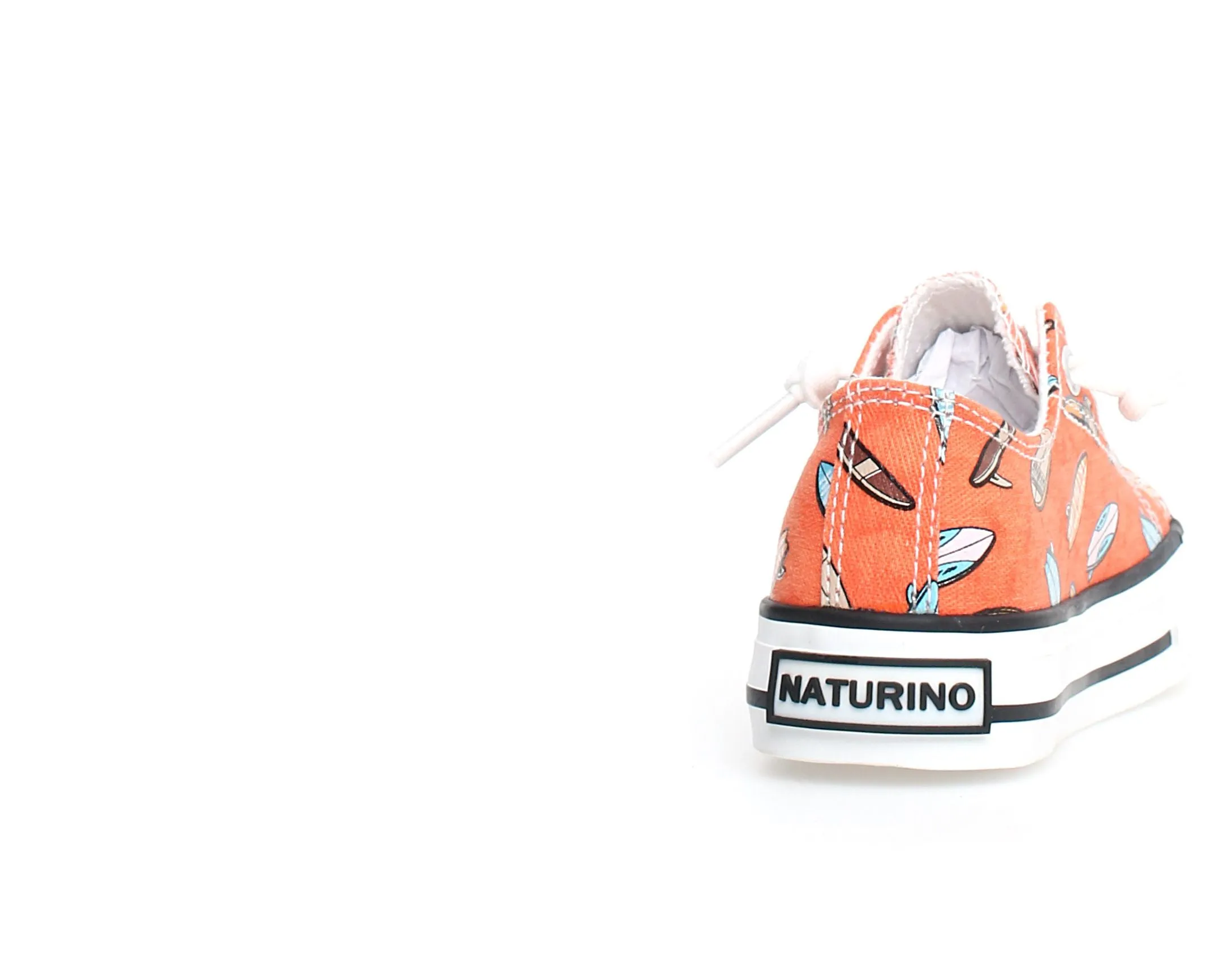 Mesh Trim Naturino Ayasy Boy's and Girl's Casual Shoes - Mini Surf Orange