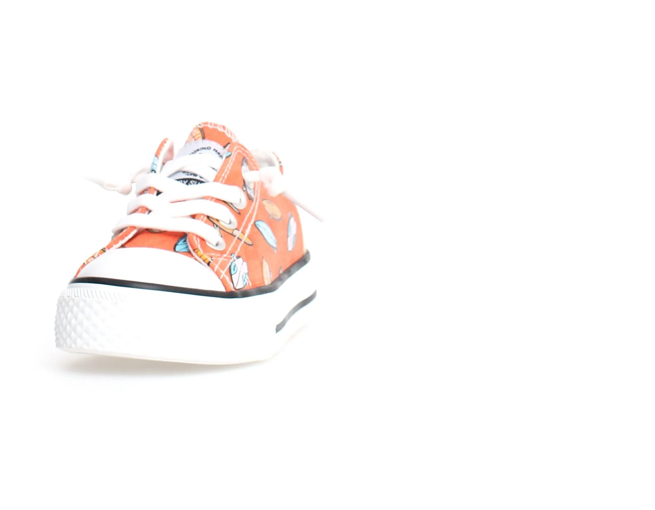 Mesh Trim Naturino Ayasy Boy's and Girl's Casual Shoes - Mini Surf Orange