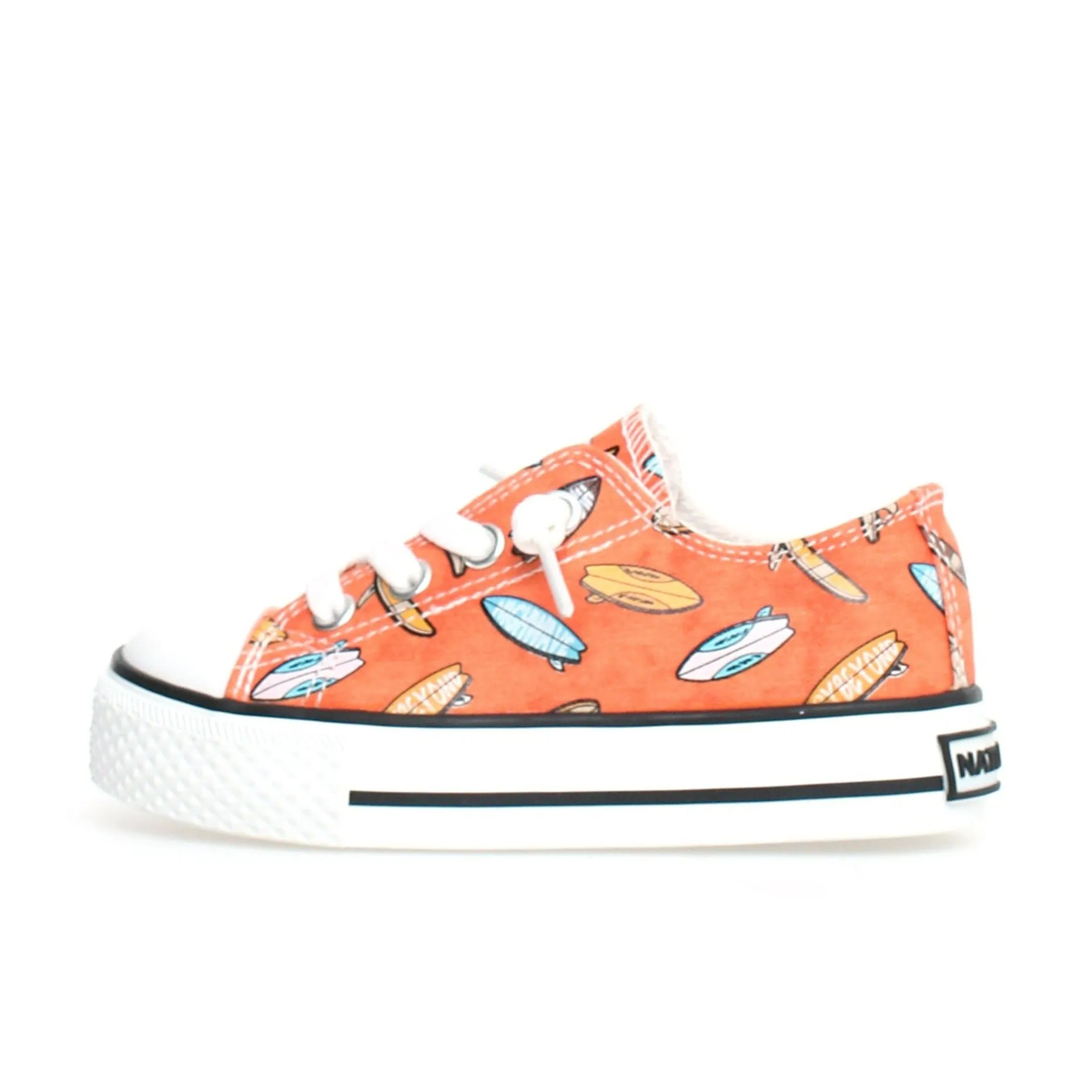Mesh Trim Naturino Ayasy Boy's and Girl's Casual Shoes - Mini Surf Orange