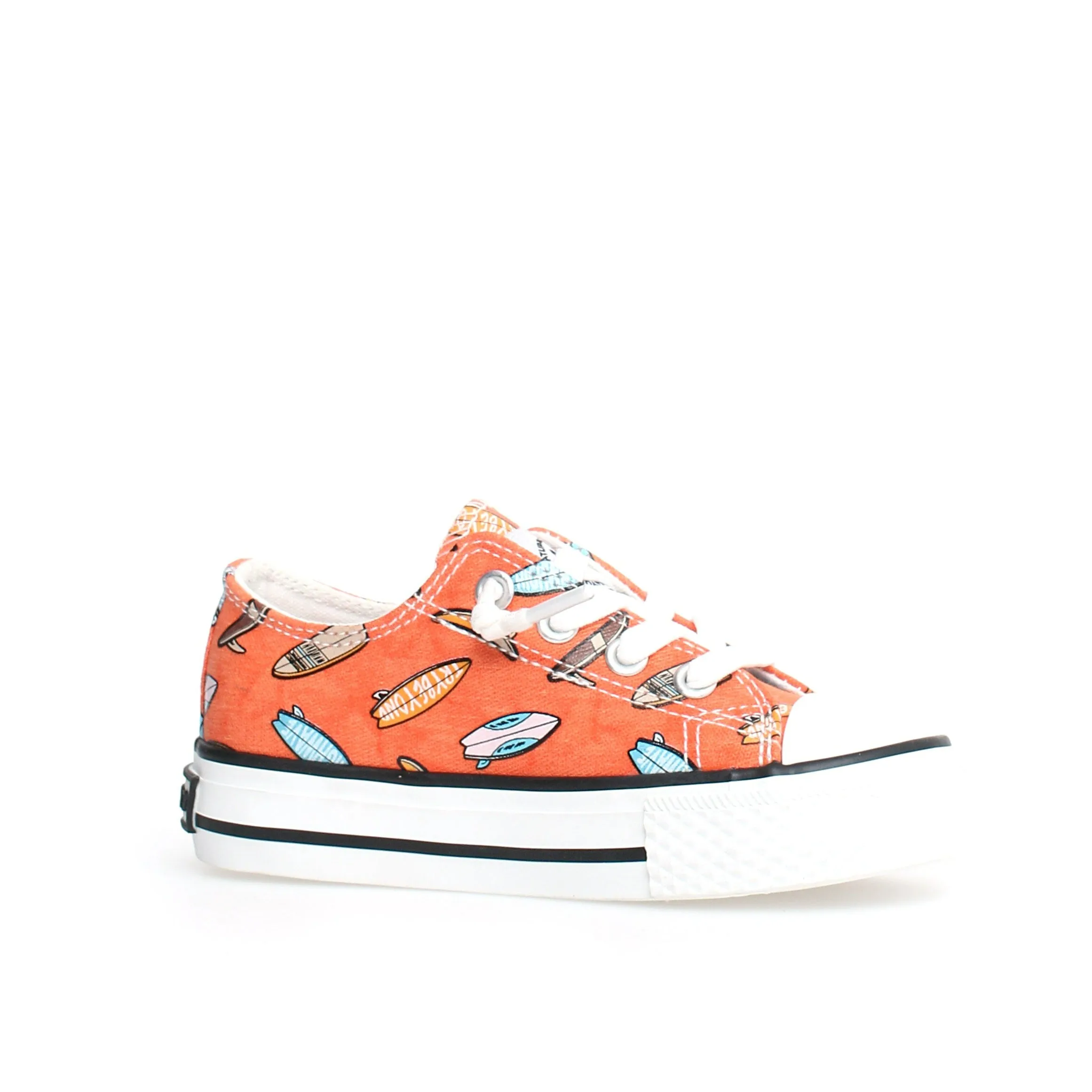 Mesh Trim Naturino Ayasy Boy's and Girl's Casual Shoes - Mini Surf Orange