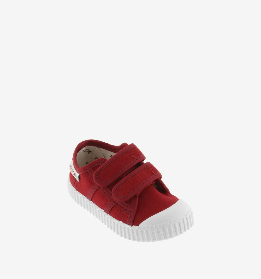 Metallic accents Victoria Boy's and Girl's Sneakers - Carmin