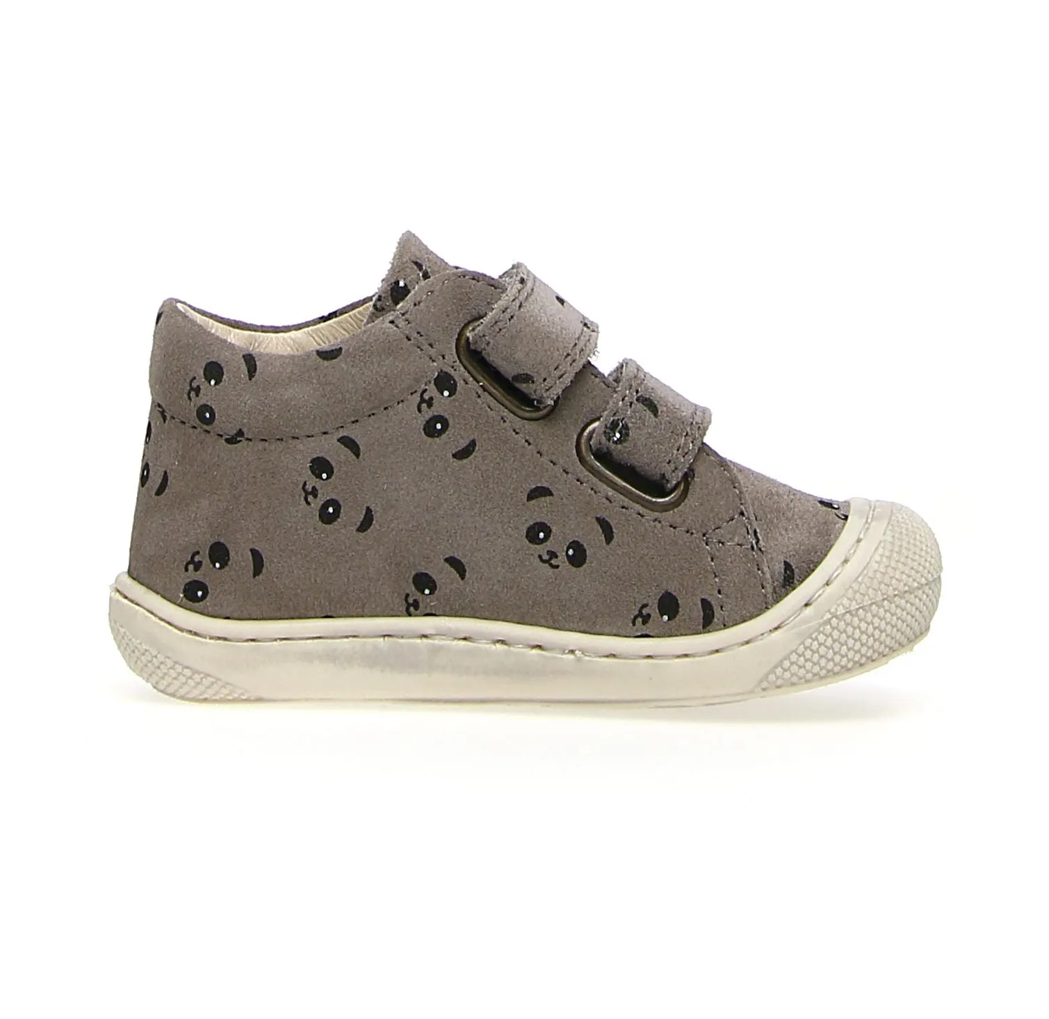 Metallic Kids Naturino Girl's & Boy's Cocoon Vl Panda Sneakers - Dark Grey